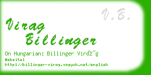 virag billinger business card